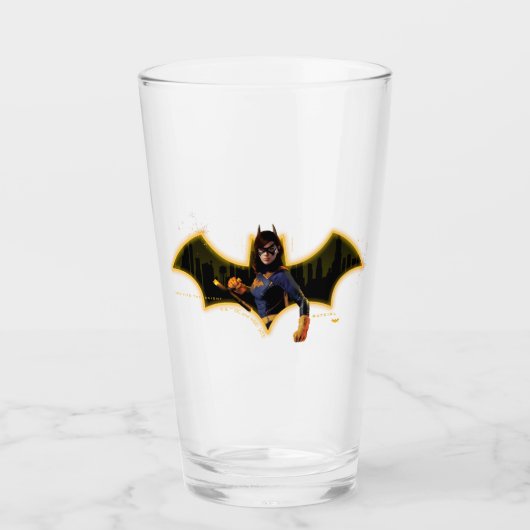 Gotham Ridders Batgirl in Logo Glas (Voorkant)