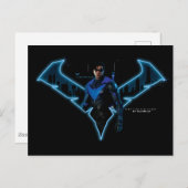 Gotham Ridders Nightwing in Logo Briefkaart (Voorkant / Achterkant)
