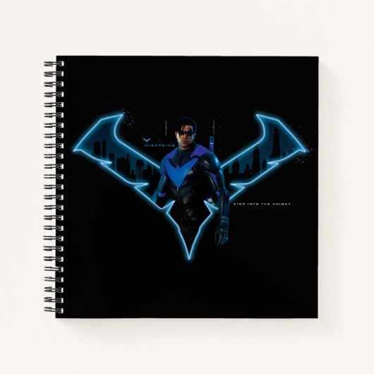 Gotham Ridders Nightwing in Logo Notitieboek (Voorkant)