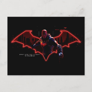 Gotham Ridders Red Hood in Logo Briefkaart