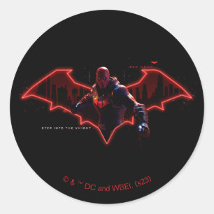 Gotham Ridders Red Hood in Logo Ronde Sticker