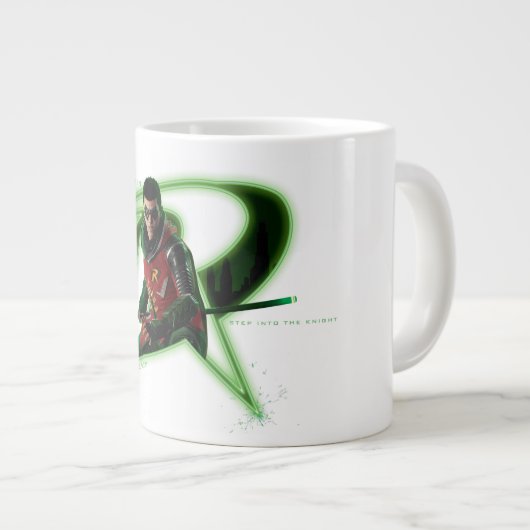 Gotham Ridders Robin in Logo Extra Grote Beker (Voorkant rechts)