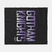Gotham Ridders Silhouetten in Titel Fleece Deken (Voorkant (Horizontaal))