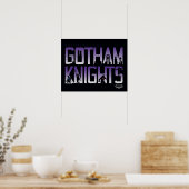 Gotham Ridders Silhouetten in Titel Poster (Keuken)