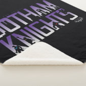 Gotham Ridders Silhouetten in Titel Sherpa Deken (3/4)