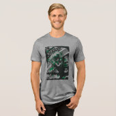 Gotham's gekaapte kruiser Tri-Blend shirt (Voorkant volledig)
