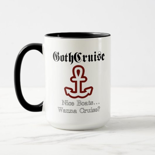 GothCruise Nice Bateaux Café Mug (Gauche)