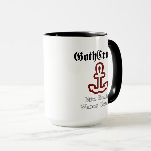 GothCruise Nice Bateaux Café Mug (Devant droit)