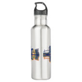 Gothenburg Skyline Waterfles (Achterkant)