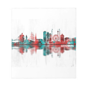 Gothenburg Zweden Skyline Notitieblok