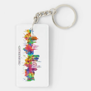 Gothenburg Zweden Skyline Sleutelhanger