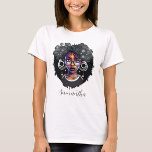 Gothic Afro Woman T-shirt