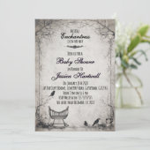 Gothic Alternative Girl Baby Shower Invitation (Debout devant)