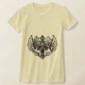 Gothic,Alternative Style Skull With Cross Tee  T-shirt (Laagn)