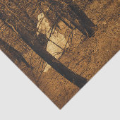 Gothic  Angel Brown Forest Trees Tissuepapier (Detail)