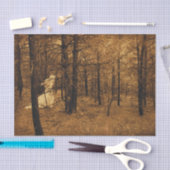 Gothic  Angel Brown Forest Trees Tissuepapier (Craft)