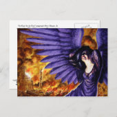 Gothic Angel drogen Briefkaart (Voorkant / Achterkant)