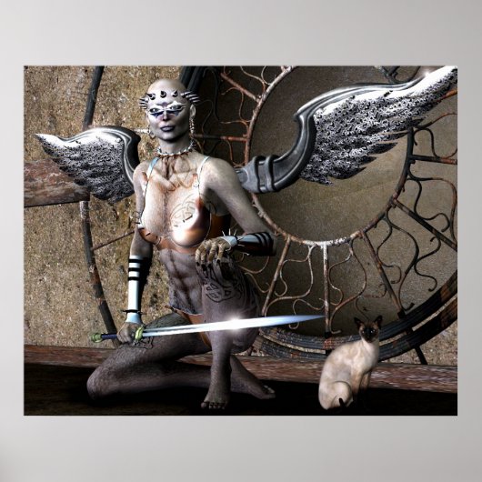 gothic Angel Poster (Voorkant)