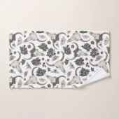 Gothic Animal Skull met Flowers Pattern Bad Handdoek (Handdoek)