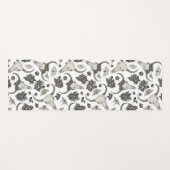 Gothic Animal Skull met Flowers Pattern Yogamat (Voorkant (horizontaal))