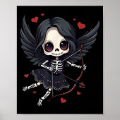 Gothic Anime Skeleton Cud – Dark Valentine Kawaii Poster (Voorkant)