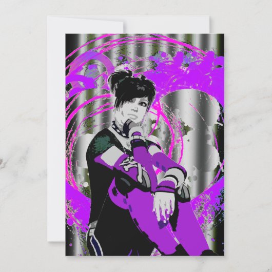 Gothic Anime Sweet 16 Kaart (Voorkant)
