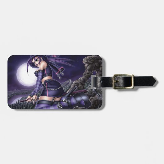 Gothic Anime Witch Bagagelabel (Voorkant horizontaal)