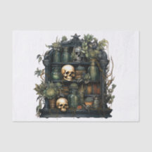 Gothic Apothecary Boekenplank voor Decoupage