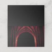 Gothic Arch Elegant Wedding Dark Black Red (Buitenkant ongevouwen)