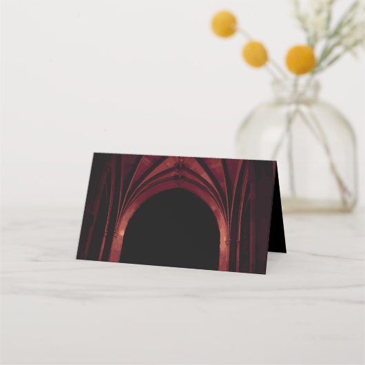 Gothic Arch Elegant Wedding Dark Black Red (Voorkant)