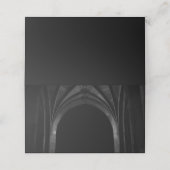 Gothic Arch Elegant Wedding Donker Zwart-wit (Buitenkant ongevouwen)