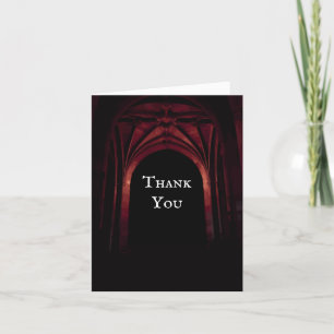 Gothic Arch Wedding Bedankt Opmerking Kaarten