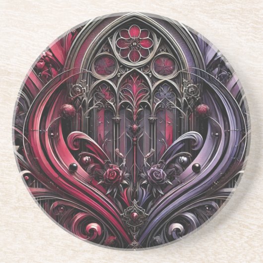 Gothic Arches Sandstone Onderzetter (Voorkant)