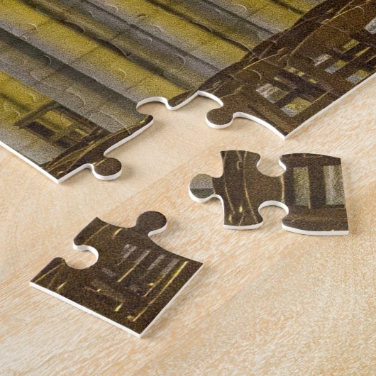 Gothic architecture kathedraal in Normandië, Frank Legpuzzel (Zijkant)