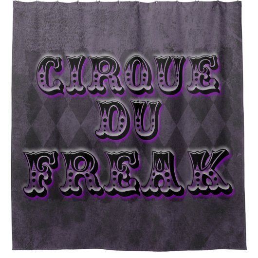 Gothic Argyle Cirque Du Freak Douchegordijn (Voorkant)