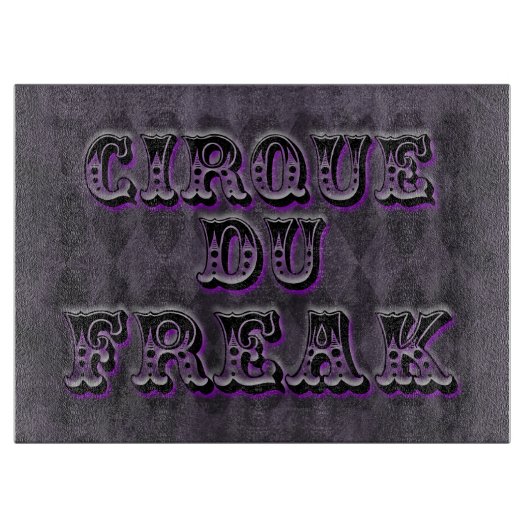Gothic Argyle Cirque Du Freak Snijplank (Voorkant)