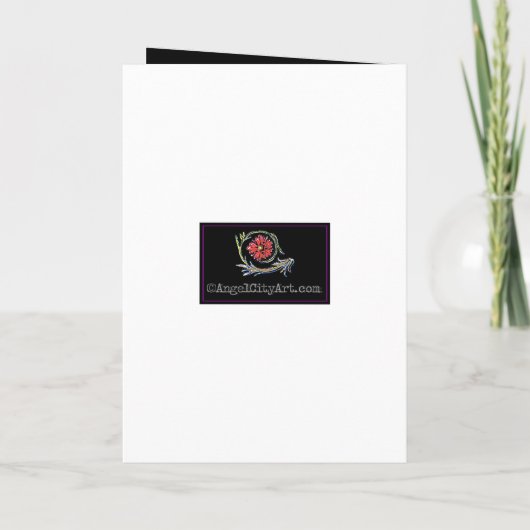 Gothic Art - Aangepaste uitnodiging (Achterkant)