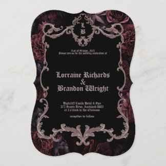 Gothic Aurelian Nightfall Wedding Invitation