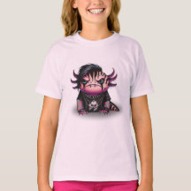 Gothic Axolotl T-shirt voor kinderen