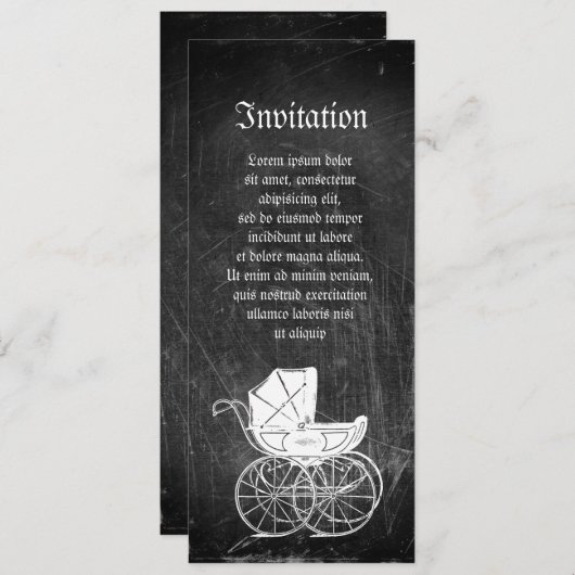 Gothic Baby Carriage Kaart (Voorkant / Achterkant)