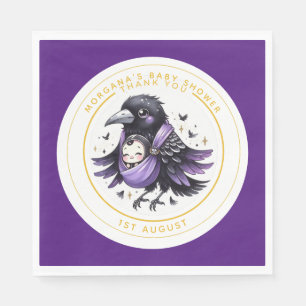 Gothic Baby Meisje Douche Bat Vampier Partyware Servet