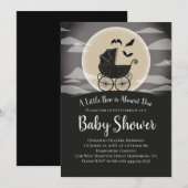 Gothic Baby shower Halloween Carriage Kaart (Voorkant / Achterkant)