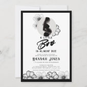 Gothic Baby shower Skulls & Flowers Kaart (Voorkant)