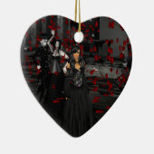 Gothic Ball Room Heart Ornament (Rechts)