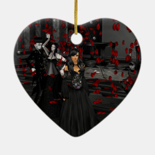 Gothic Ball Room Heart Ornament