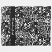 Gothic Baphomet Dark Arts Alternatief Fleece Deken (Voorkant (Horizontaal))