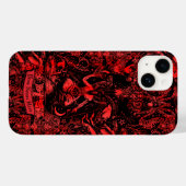Gothic Baphomet Red Devil Satanic Grunge Gothic Case-Mate iPhone Case (Achterkant (horizontaal))