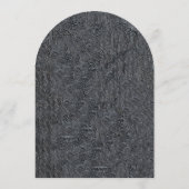 Gothic Bat Arched Tombstone Halloween Party Kaart (Achterkant)