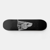 Gothic Bat Skeleton Skateboard (Horizontaal)