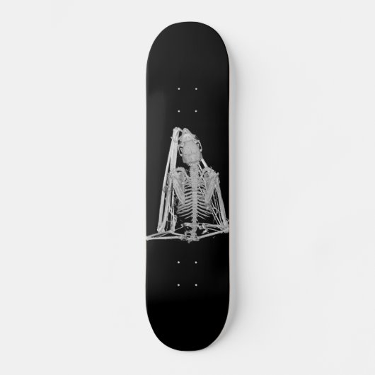 Gothic Bat Skeleton Skateboard (Voorkant)
